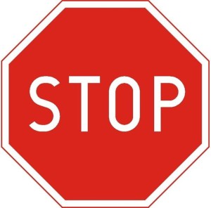 Mini Znak Drogowy B-20 - Stop - PCV Odblaskowy 