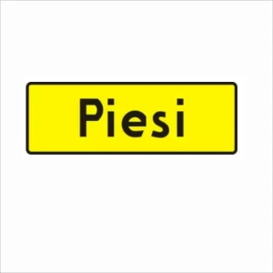 Znak T - Piesi - I Generacja 600x250mm- (M) Mały/(S) Średni 