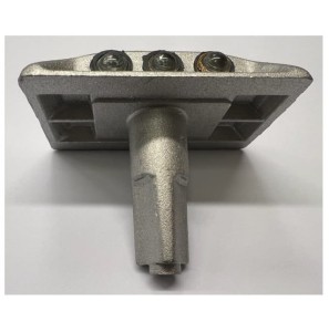 MINI Kocie oczko aluminiowe na trzpieniu VB Punktowy element odblaskowy biało/biały 