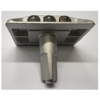 MINI Kocie oczko aluminiowe na trzpieniu VB Punktowy element odblaskowy biało/biały 