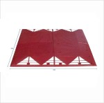 Próg zwalniający gumowy wyspowy duży QUARTET 3000 mm x 1800 mm x 65mm