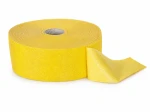 Taśma samoprzylepna drogowa do tymczasowego oznakowania, odblaskowa, żółta 12cm, rolka 80 mb 