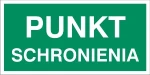 Punkt Schronienia 200x100 mm - tabliczka informacyjna