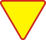 Znak A-7- Ustąp pierwszeństwa - II generacja, 1050mm- (D) Duży - Ustąp pierwszeństwa