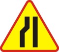 Znak A-12C- Zwężenie jezdni lewostronne - II generacja, 1050mm- (D) Duży