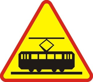 Znak A-21 - Tramwaj - II generacja, 750mm (M) Mały