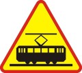 Znak A-21- Tramwaj - I generacja, 900mm (S) Średni