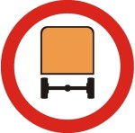 Znak B-13A - Zakaz wjazdu pojazdów z materiałami niebezpiecznymi - I Generacja 900mm- (D) Duży