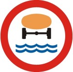 Znak B-14 - Zakaz wjazdu pojazdów z towarami, które mogą skazić wodę - I Generacja 600mm- (M) Mały