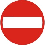 Znak B-2 - Zakaz wjazdu - I Generacja 900mm- (D) Duży