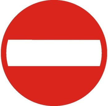 Znak B-2 - Zakaz wjazdu I Generacja 600mm- (M) Mały