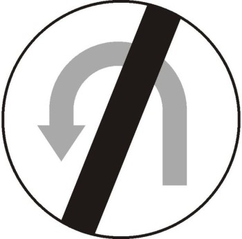 Znak B-24 - Koniec zakazu zawracania - I Generacja 600mm- (M) Mały