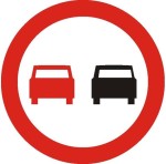 Znak B-25 - Zakaz wyprzedzania - I Generacja 800mm- (S) Średni