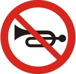 Znak B-29 - Zakaz używania sygnałów dźwiękowych - II Generacja 600mm- (M) Mały