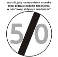 Znak B-34 - Koniec ograniczenia prędkości - II Generacja 1000mm- (W) Wielki