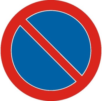 Znak B-35 -  Zakaz postoju - II Generacja 900mm- (D) Duży