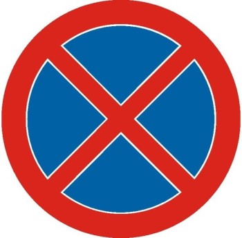 Znak B-36 - Zakaz zatrzymywania się - I Generacja 900mm- (D) Duży