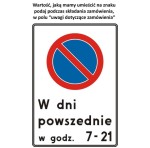 Znak B-39 - Strefa ograniczonego postoju - II Generacja 900x1300mm