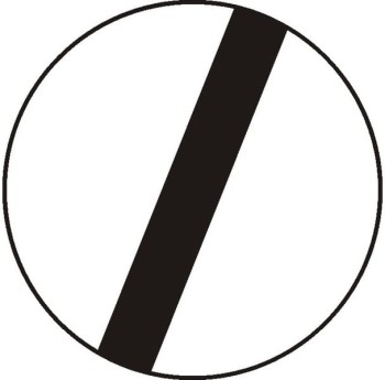 Znak B-42 - Koniec zakazów - I Generacja 800mm- (S) Średni