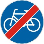 Znak C-13A - Koniec drogi dla rowerów - II Generacja 900mm- (D) Duży