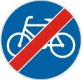 Znak C-13A - Koniec drogi dla rowerów - II Generacja 800mm- (S) Średni