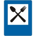 Znak D-28 - Restauracja - I Generacja 900x1125mm- (D) Duży