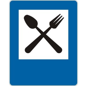 Znak D-28 - Restauracja - I Generacja 900x1125mm- (D) Duży