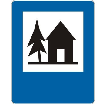 Znak D-33 - Schronisko młodzieżowe - I Generacja 900x1125mm- (D) Duży