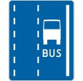 Znak D-12 - Pas ruchu dla autobusów - I Generacja 600x750mm- (S / M) Średni / Mały