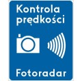 Znak D-51 - Automatyczna kontrola prędkości -  I Generacja 600x750mm- (S / M) Średni / Mały