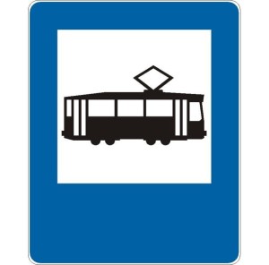 Znak D-17 - Przystanek tramwajowy - II Generacja 1200x1500mm- (W) Wielki