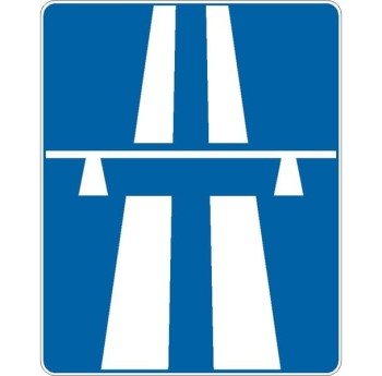 Znak D-9 - Autostrada - II Generacja 900x1125mm- (D) Duży