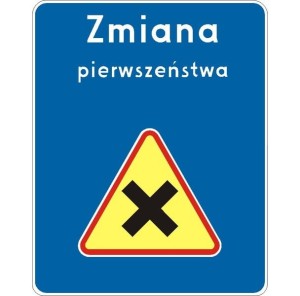 Znak D-48 - Zmiana pierwszeństwa - II Generacja 900x1125mm- (D) Duży