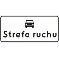 Znak D-52 - Strefa ruchu - II Generacja 900x420mm- (D) Duży