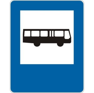 Znak D-15 - Przystanek autobusowy II Generacja 600x750mm- (S / M) Średni / Mały