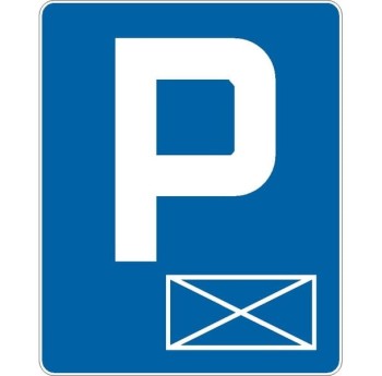Znak D-18A - Parking - miejsce zastrzeżone - II Generacja 600x750mm- (S / M) Średni / Mały