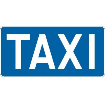 Znak D-19 - Postój taksówek - II Generacja 600x300mm- (S / M) Średni / Mały