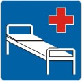 Znak D-21 - Szpital - II Generacja 600x600mm- (S / M) Średni / Mały