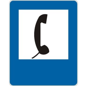 Znak D-24 - Telefon - II Generacja 600x750mm- (S / M) Średni / Mały