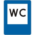 Znak D-26C - Toaleta publiczna - II Generacja 600x750mm- (S / M) Średni / Mały
