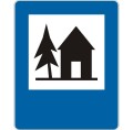 Znak D-33 - Schronisko młodzieżowe - II Generacja 600x750mm- (S / M) Średni / Mały