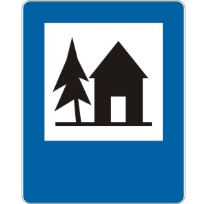 Znak D-33 - Schronisko młodzieżowe - II Generacja 600x750mm- (S / M) Średni / Mały