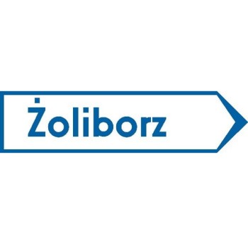 Znak E-5 - Drogowskaz do dzielnicy miasta -Generacja I