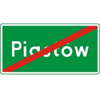 Znak E-18A -Koniec miejscowości - Generacja I