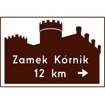 Znak E-22B - Obiekt na samochodowym szlaku turystycznym - Generacja I