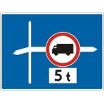 Znak F-6  - Znak uprzedzający umieszczany przed skrzyżowaniem - Generacja I