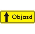Znak F-9 - Objazd prosto - Generacja I  1200x440mm