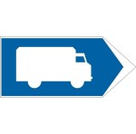 Znak F-13 - Przejazd tranzytowy - Generacja I