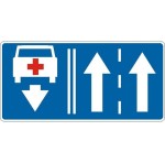 Znak F-18 - Przeciwny kierunek dla określonych pojazdów - Generacja I