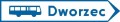 Znak E-6B - Drogowskaz do dworca autobusowego - Generacja II